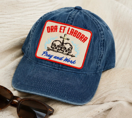 Ora Et Labora Denim Patch Cap