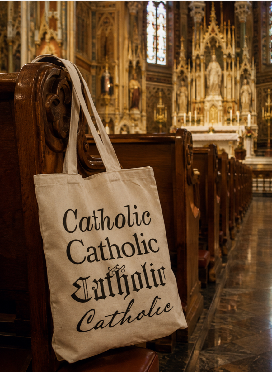 Catholic Canvas Tote Bag