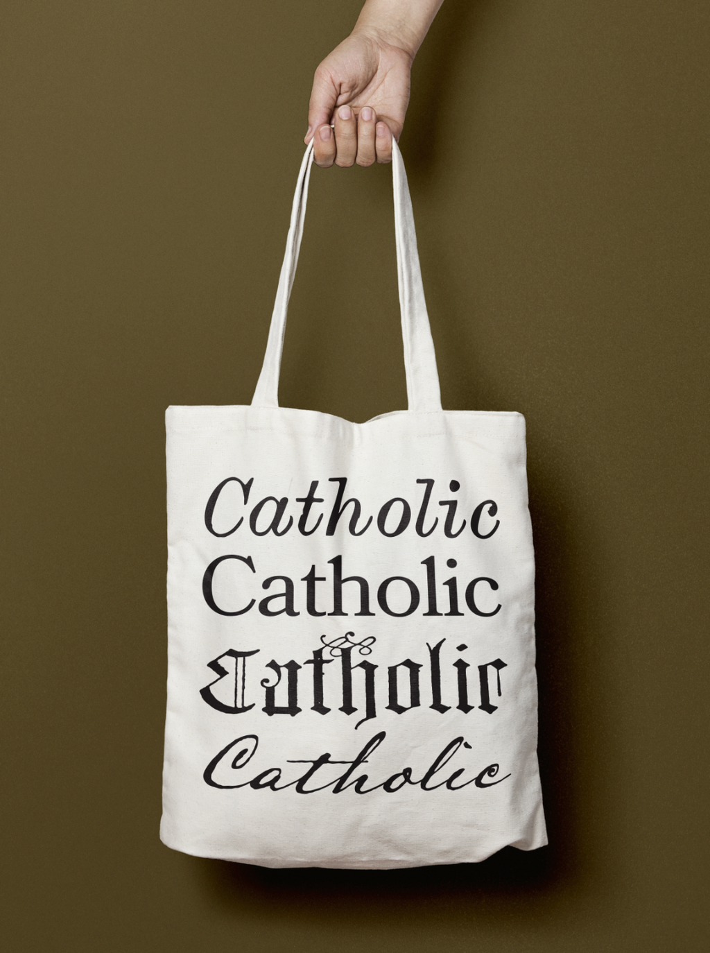 Catholic Canvas Tote Bag