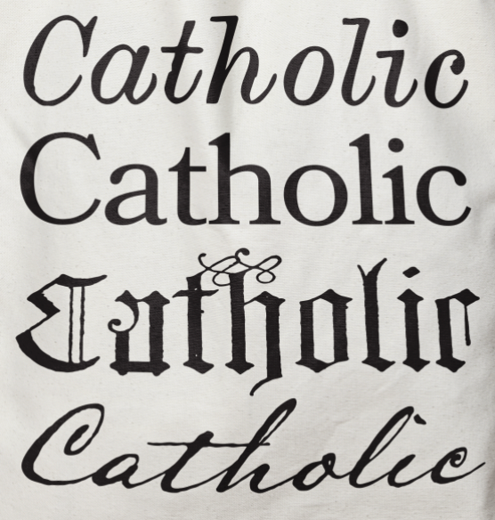 Catholic Canvas Tote Bag