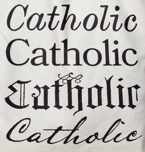 Catholic Canvas Tote Bag